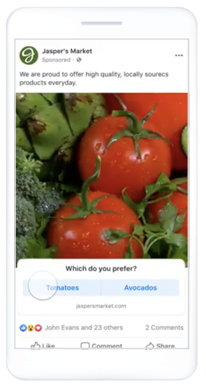 Facebook Poll Ads Allow Audiences to Engage